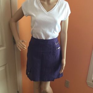 Jamie Sadock purple golf skort
